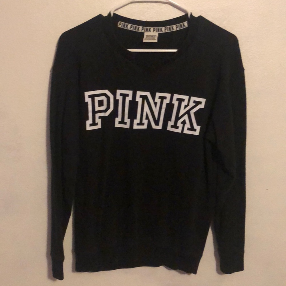 PINK black and white sweater